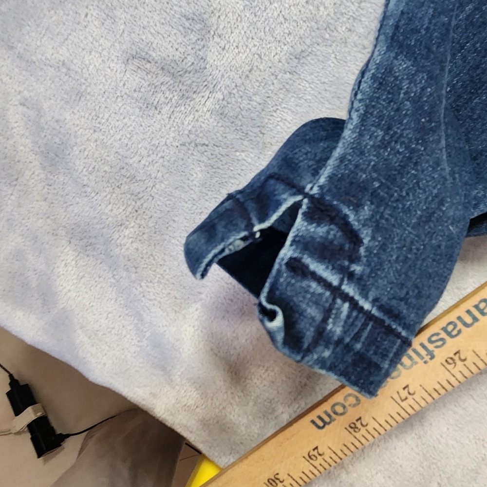 Honey‎ Punch Denim Blue Jean Jumpsuit Strappy Back Skinny Jean S Retro Y2K Boho - Picture 3 of 8